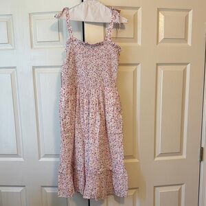 Draper James Pink Floral Midi Dress
